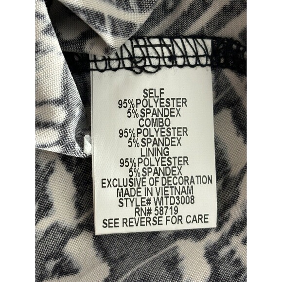 NY Collection Maxi Dress 1X Plus Geometric Embellished Artsy Travel Modest New - Picture 10 of 15